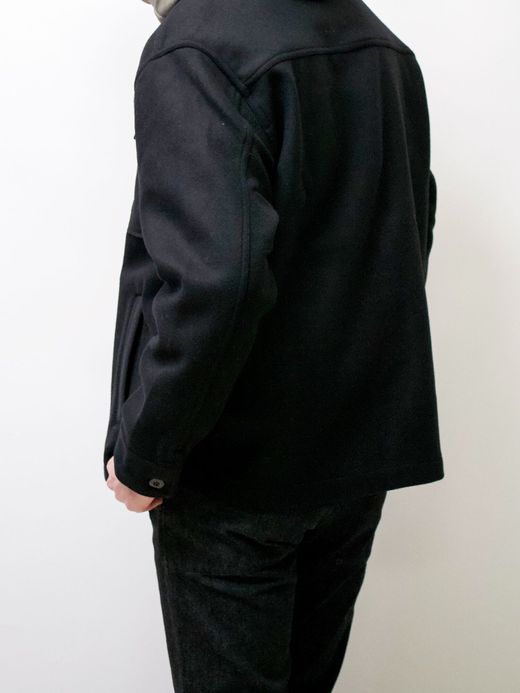 ROARK REVIVAL RJJ652 / "SHIPMAN" CPO SHIRTS JACKET / BLACK