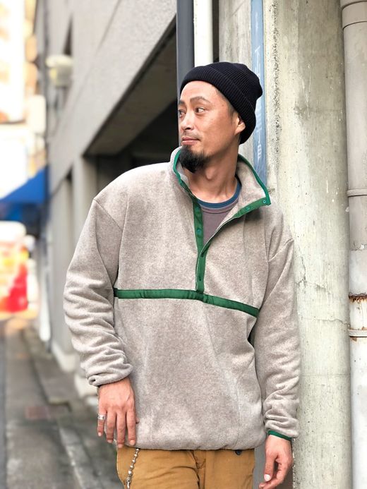VOO VOO-886 / FLEECE PULL JKT / 杢BEIGE