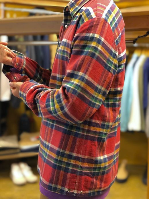 fulton GOWANUS JKT(FLANNEL CHECK) / RED