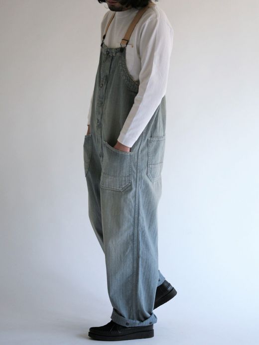 ANACHRONORM AN118-W / DECK OVER PANTS / INDIGO AGING WASH