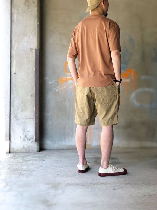 ANACHRONORM AN028 / FRONT FLAP EASY SHORTS / BEIGE