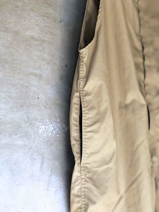 ANACHRONORM AN025 / TAPERED OVERALLS / BEIGE