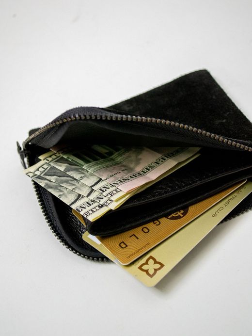 THE UNION TCL00083 / STUDS HALF WALLET / BLACK