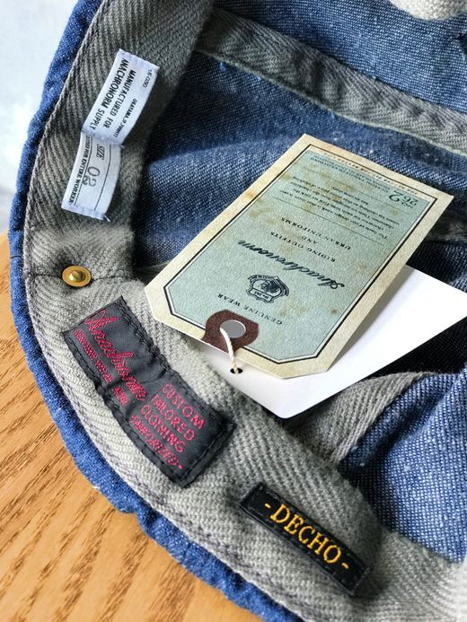ANACHRONORM ANDC-049 / DENIM INITIAL CAPS / O/W INDIGO / E