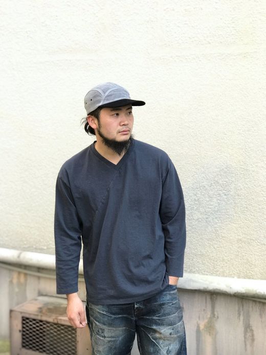 remilla R201206 / クロープVネック / CHA.BLU