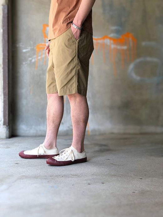 ANACHRONORM AN028 / FRONT FLAP EASY SHORTS / BEIGE