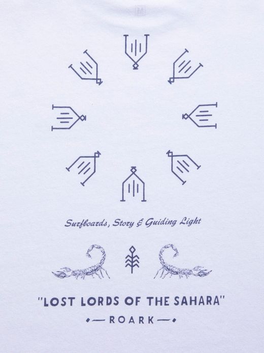 ROARK REVIVAL RTJC702 / "LOST LORDS" TEE / WHITE