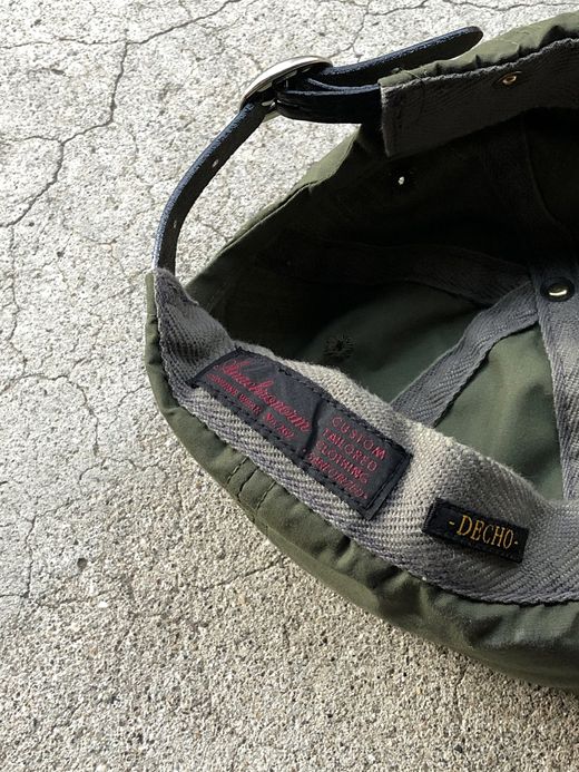 ANACHRONORM ANDC-047 / T/C LEATHER BUCKLE CAP / OLIVE