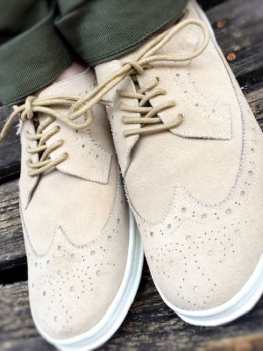 MANEBU UKI Suede / ivory