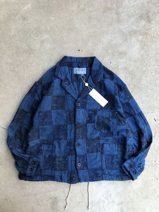ANACHRONORM AN074-INDG / PATCH WORK COVERALL SHIRT / INDIGO