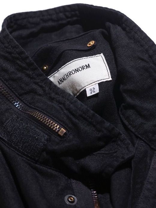 ANACHRONORM AN095 / LINEN FIELD JACKET / BLACK