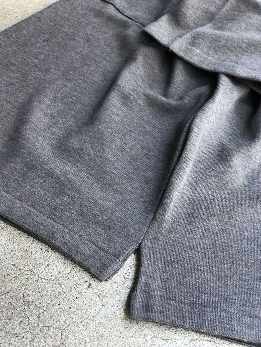 ROTOTO R7006 / MELANGE COTTON POCKET KNIT S/S / D.GRAY