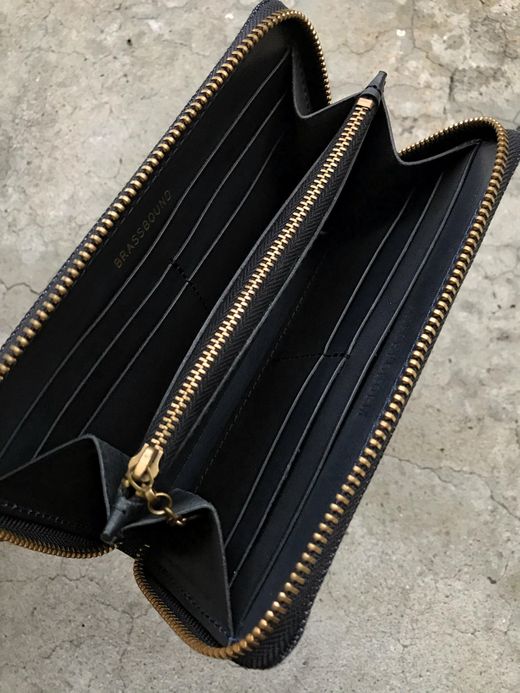 ANACHRONORM ANBB032 / DENIM LONG WALLET / IND×BLK