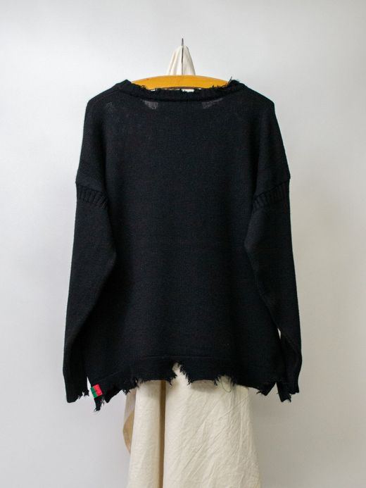 VOO VOO-SPG-068 / JAGGED KNIT / BLACK