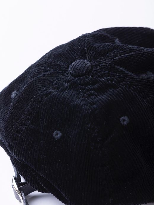 ANACHRONORM ANDC063 / LEATHER BUCKLE CAP / BLACK