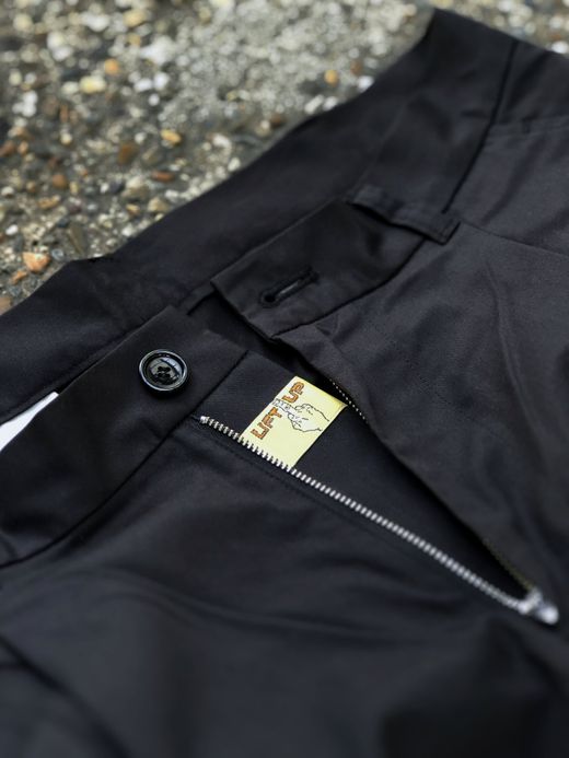 LIFT UP FTF-009 / COTTON/TENCEL TUCK PANTS / BLACK