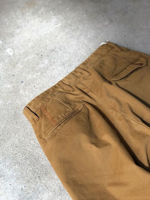 ANACHRONORM AN011 / TUCK WIDE TROUSERS / TAN