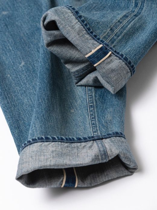 ANACHRONORM AN120-W / CINCHBACK DENIM EASY PANTS / INDIGO AGING WASH