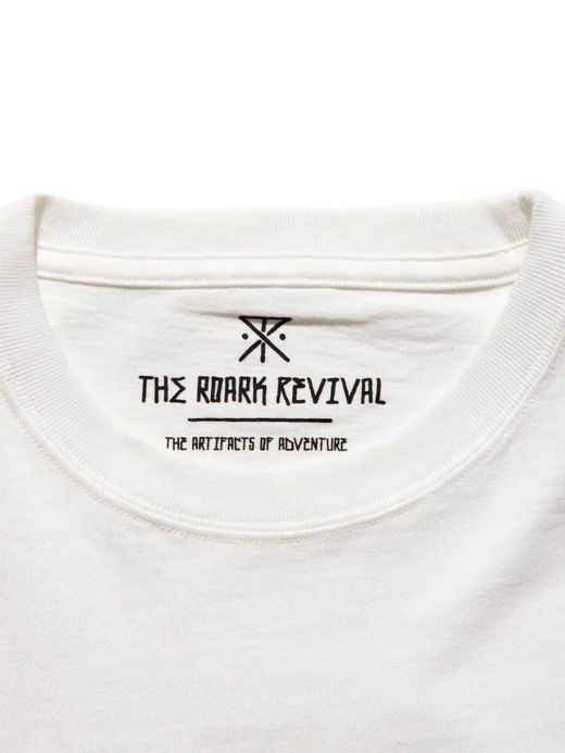 ROARK REVIVAL RLTJ600 / "SEEK&EXPLORE" L/S TEE / WHITE