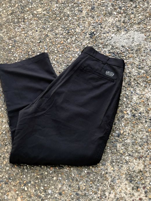 LIFT UP FTF-009 / COTTON/TENCEL TUCK PANTS / BLACK