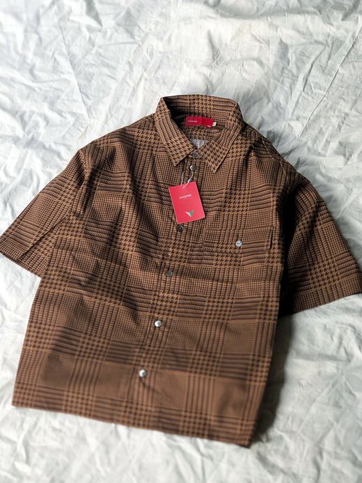 VOO VOO-919 / RELAX SUMMER SHIRTS / CAMEL GLENPLAID