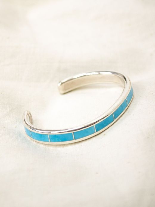 Indian Jewelry LARRY LORETTO INLAY BANGLE / TYPE H