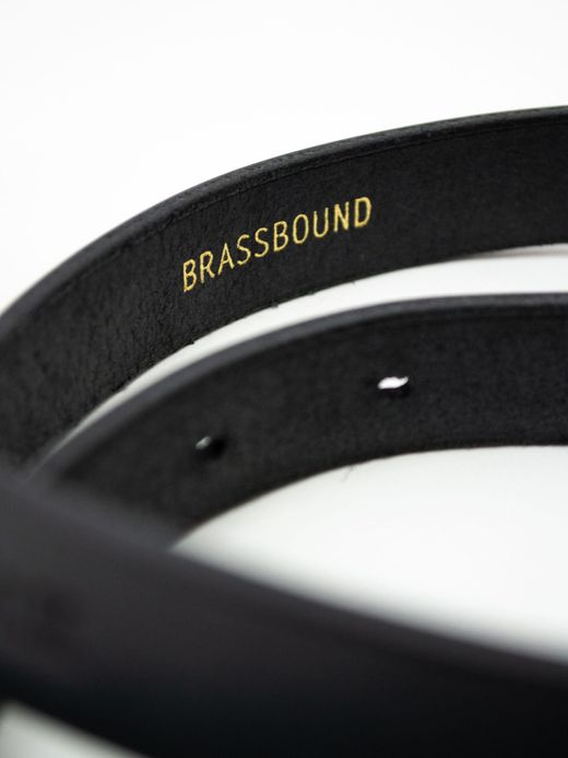 ANACHRONORM ANBB-020 / LEATHER BELT（NALLOW / LONG）/ BLACK