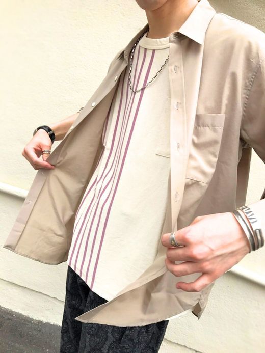 VOO Tricky Tee / natural×lavender