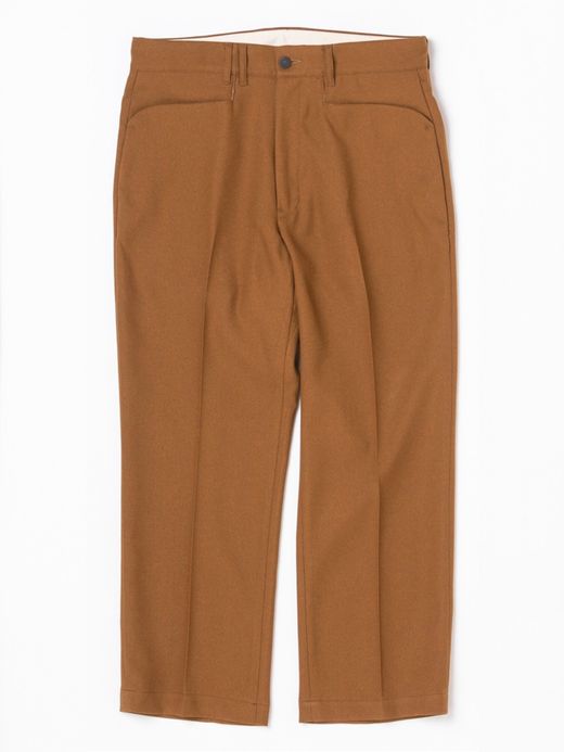 ANACHRONORM AN122 / CENTER PRESS STRAIGHT PANTS / CAMEL