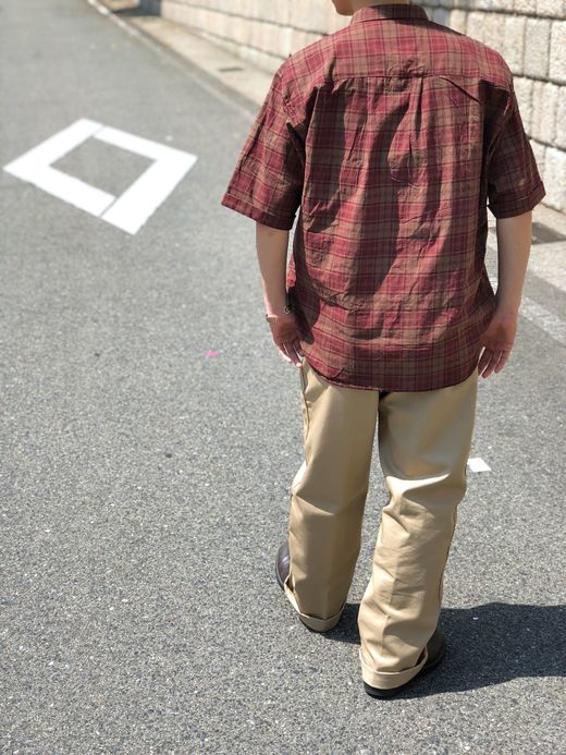 THE UNION Beige Half Shirts / beige×red