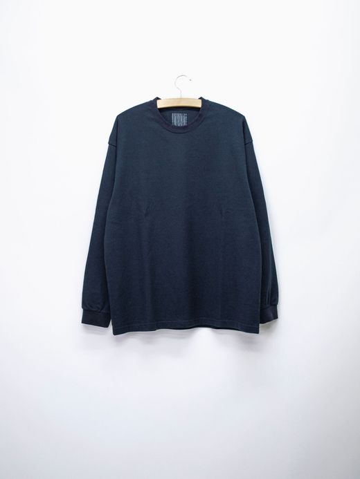 S.F.C SFCSS21CSO02 / BASIC L/S TEE / NAVY