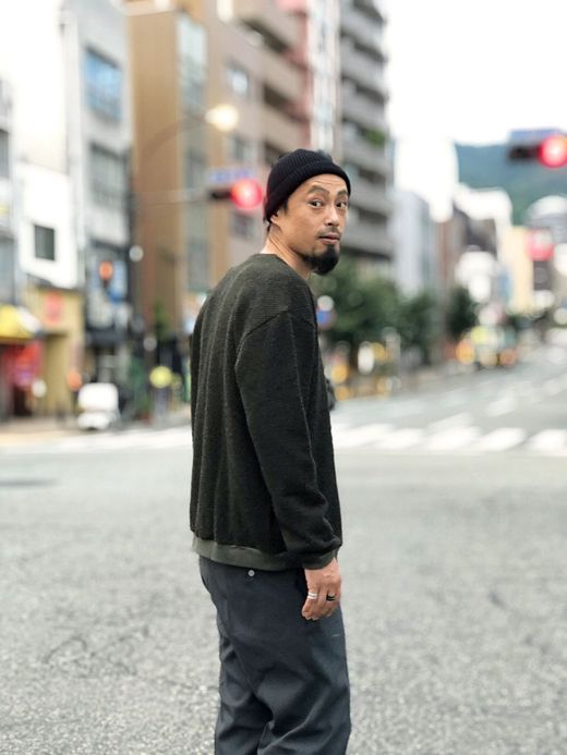 Spinner Bait 212IK / アイスランディックウールカーディガン / オリーブ