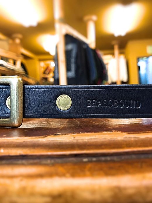 ANACHRONORM 20mm Long Belt By Brassbound / black