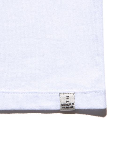 ROARK REVIVAL RLTJ656 / "TRIPLONGER" L/S PHOTO TEE / WHITE