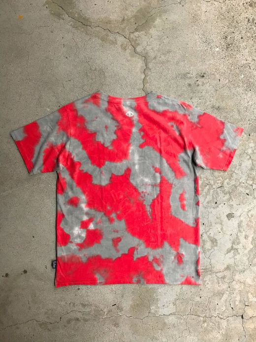 fulton ONE LINE SWIRL TEE / GRAY-RED