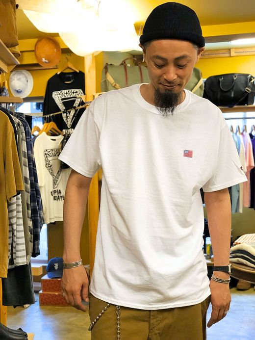 FLATBUSH Select American Flag Patch Tee / white