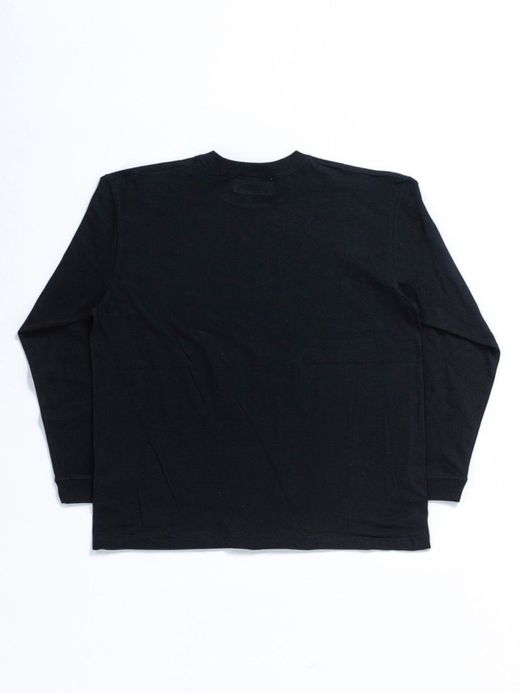 ANACHRONORM AN112 / EMBROID L/S T-S / BLACK