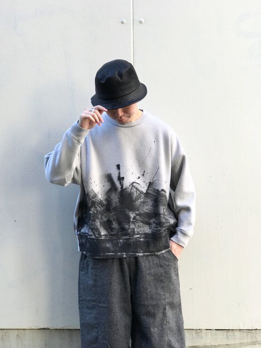 VOO VOO-976 / MIST & PAINT CREW / WHITE