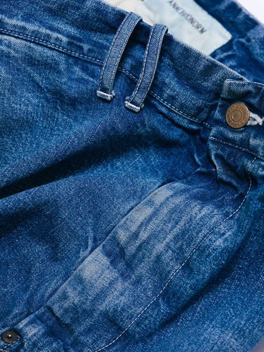 ANACHRONORM NM-TR01-HRW19 / DENIM WIDE TROUSERS / REMAKE WASH