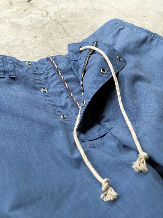 ANACHRONORM AN028 / FRONT FLAP EASY SHORTS / TOPBLUE