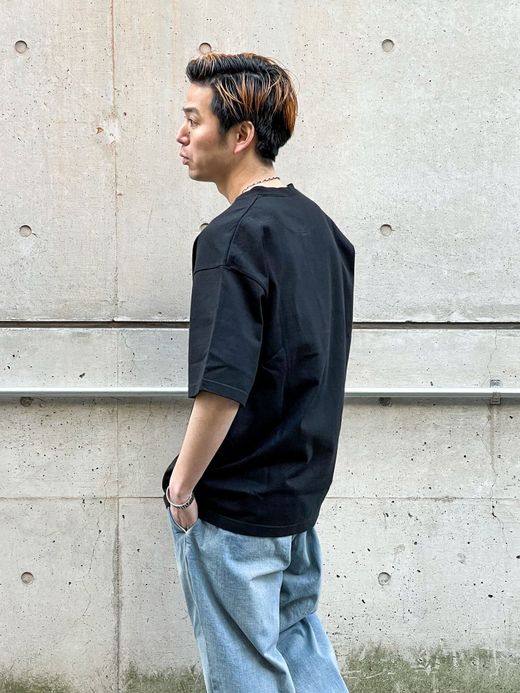 S.F.C SFCSS21CSCO3 / HENRY NECK S/S TEE / BLACK