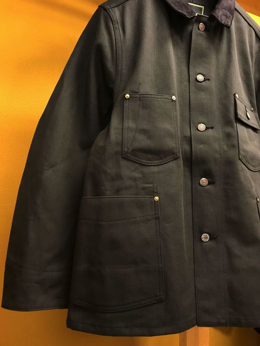 ANACHRONORM Twill Rail Road Jacket / black