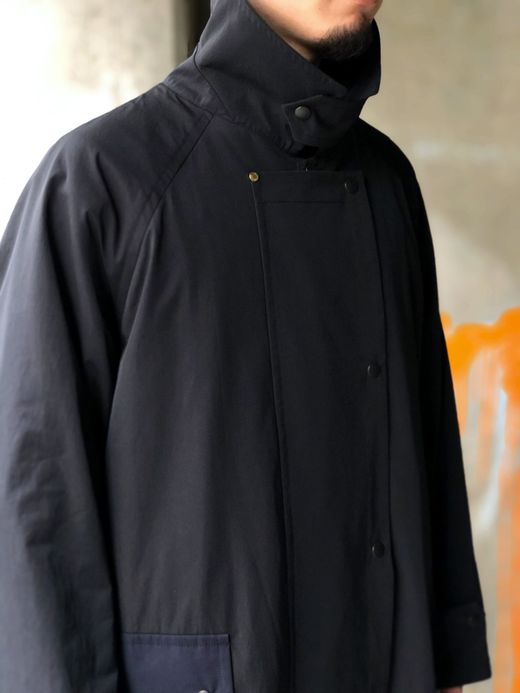 ANACHRONORM ANA034 / COWBOY TRENCH COAT / BLACK