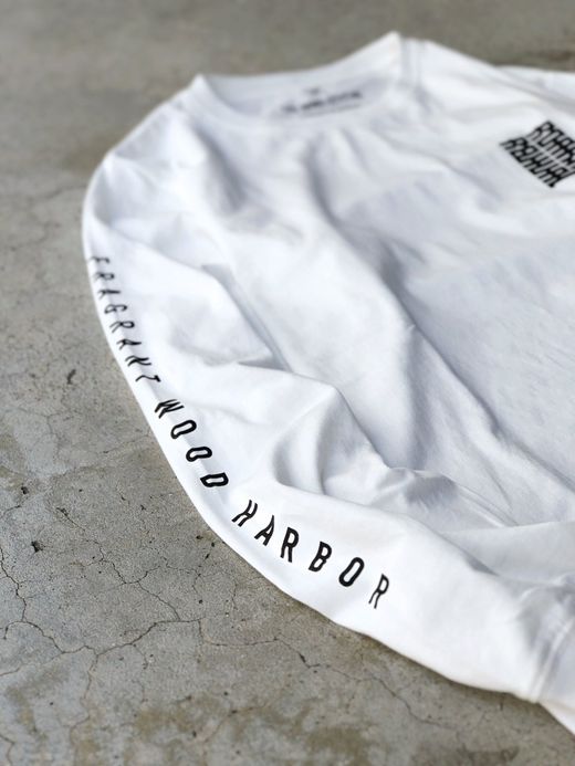 ROARK REVIVAL RLTJ504 / "H.K GALORE" L/S TEE / WHITE