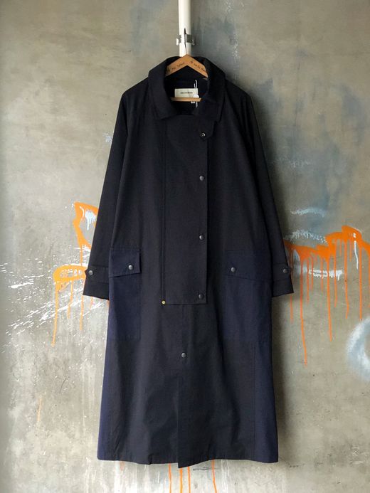 ANACHRONORM ANA034 / COWBOY TRENCH COAT / BLACK