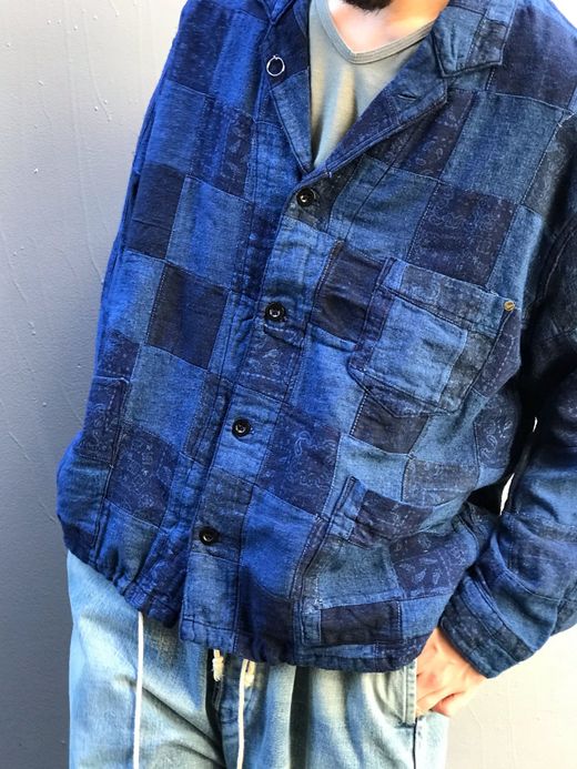 ANACHRONORM AN074-INDG / PATCH WORK COVERALL SHIRT / INDIGO
