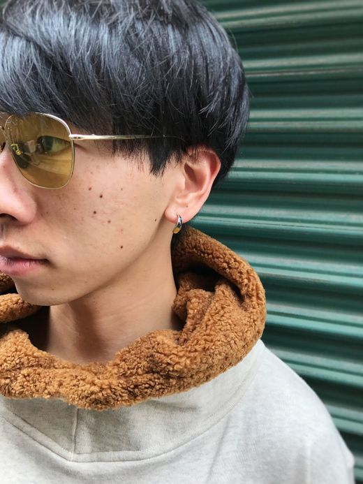 ALDIES Rib Swiching Big Parka / oatmeal