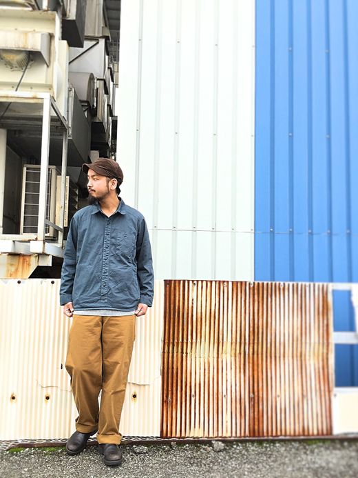 remilla Boat Zip Smock / BLU.GRY