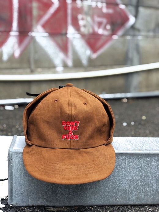 THE UNION TCH00084 / CLASSIC ONE CAP(W/EAR WARMER OF EMBROIDERY) / BROWN