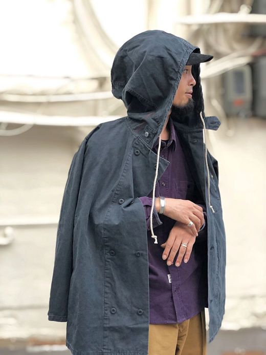 ANACHRONORM AN005 / HOODED PARKA COAT / BLACK
